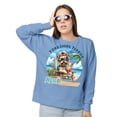 thumbnail image 2 of Yorkshire Terrier Hello Summer Beach Theme with Sunglasses and Tropical Cocktail Sweatshirt Unisex Merch Yorkie Dog Lover Gifts - 00009, 2 of 6