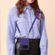 thumbnail image 4 of Case Compatible With Samsung Galaxy Z Flip 4, Hard PC Frame + PU Leather Shockproof Cover With Crossbody Lanyard, 4 of 5