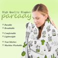 thumbnail image 3 of Paready Cactus Blanket Cozy Flannel Cactus Throw Blanket Succulent Plush Throw ALL Season Green Cactus Fleece Blanket For Girls Boys Kids Adults Soft Plant Blanket For Couch Sofa Camping (50"x60"), 3 of 7