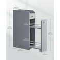 thumbnail image 6 of Small Storage Cabinet, Slim Storage Organizer, Toilet Paper Holder with Storage, Toilet Paper Storage Cabinet with Slide Out Drawers, for Small Spaces, 6 of 8