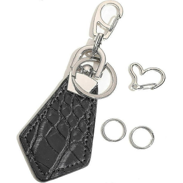 Leather Keychain,Car Keychain,Keychain for Men,Unisex Keychain,Crocodile Grain Leather Keychain,keychains for car keys