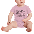 thumbnail image 2 of Grandma You Gotta Come Get Me Your Daughter Is Freaking Out Funny Baby Girl Boys Romper, 2 of 5