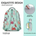 thumbnail image 5 of Tropical Sea Life Watercolor Backpack - Vintage Nautical Crab Design School Bag with Padded Straps & Organized Storage, 5 of 6