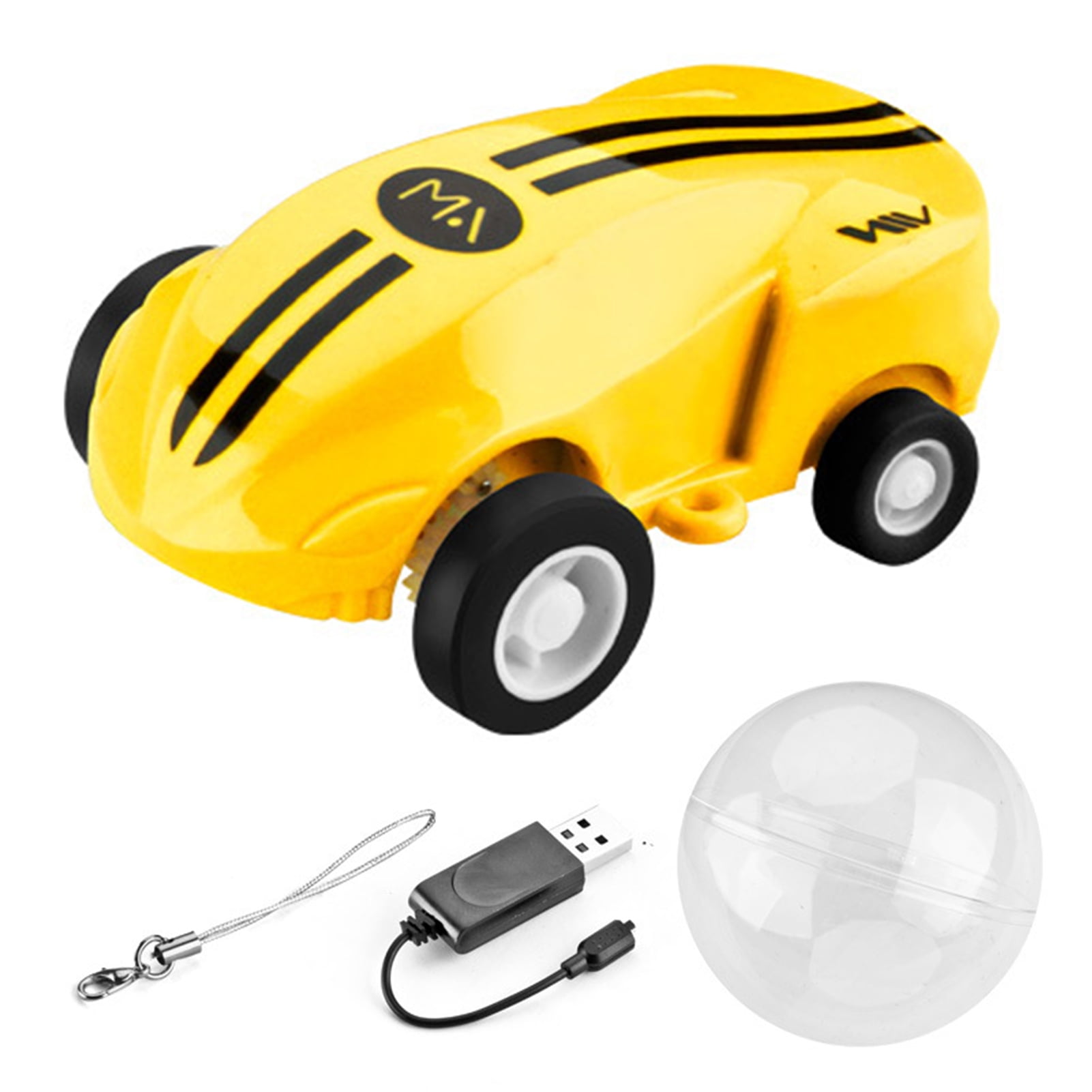 Details about   CW_ KE_  Rechargeable Stunt Car 360 Degree Rotating Pocket Racer with LED Light 