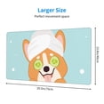 thumbnail image 2 of Naloa Corgi With Towel Ans Slice Cucumber Gaming Mouse Pad Large Mouse Mat Long Extended Desk Pad Non-Slip Rubber Mice Pads Stitched Edges Thin Pad (16x29.5 Inch), 2 of 8