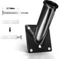 thumbnail image 5 of Anley Flag Pole Mounting Bracket at 45 Degree Angle Aluminum 1.25" Diameter (Black), 5 of 6