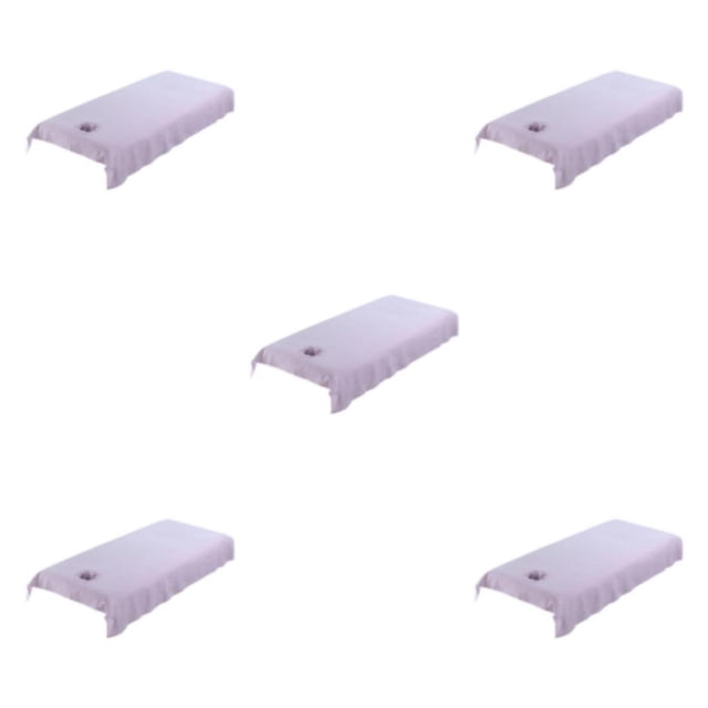 Thinsony Housse de Table de Massage Réutilisable Lavable en Coton Violet 80cm 5ensemble