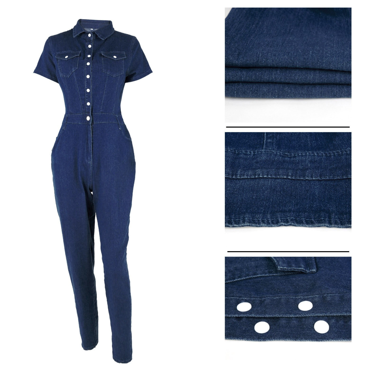 Slim Casual Jean Jumpsuit – Essish