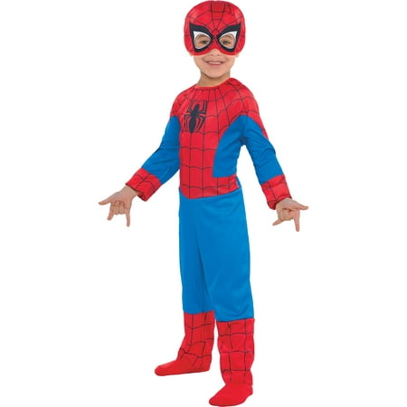 Suit Yourself Classic Spider-Man Halloween Costume for Toddler Boys, 3-4T, Includes Headpiece