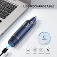 thumbnail image 3 of Recortadora de pelo para nariz y orejas XOOMRSCP, recargable por USB, resistente al agua, 3 of 7