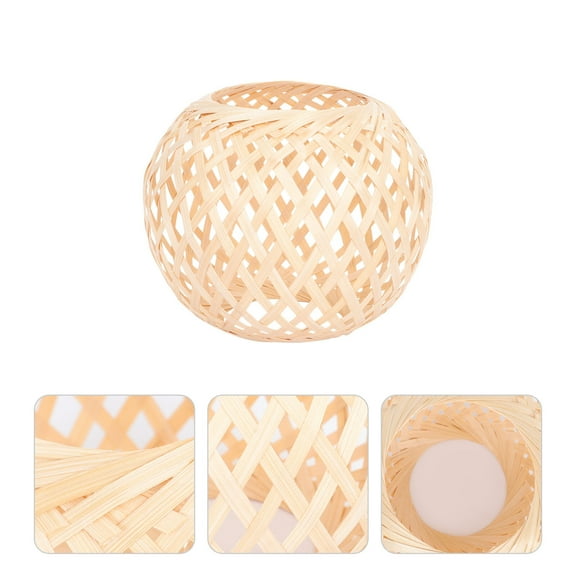 COSMOBETTY Bamboo Woven Lampshade With Light Diffusion 1Set