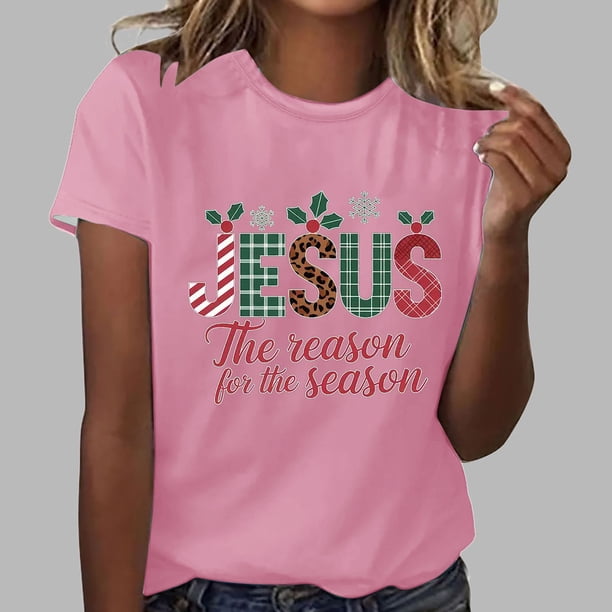 Puntoco Camiseta/camiseta de manga corta con cuello redondo y estampado floral de moda de verano para mujer