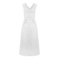 thumbnail image 4 of Ketyyh-chn99 Ball Gown Dresses for Women Wedding Dress Elegant Wedding Guest Evening Party Formal Gown Sleeveless Dresses White,3XL, 4 of 5