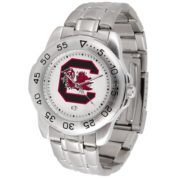 White South Carolina Gamecocks Sport Steel Watch