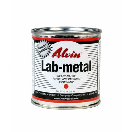 Alvin 12 oz Lab Metal Durable Economical Repair Putty, Dent Filler & Patching Compound (Best Exhaust Repair Putty)