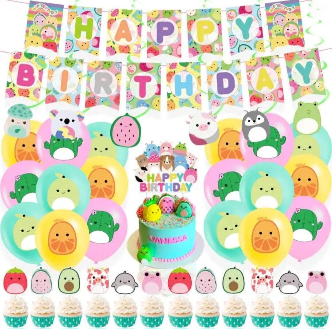 Squishmallow Theme Birthday Party Decorations Squish Party Mallows Squishmallow Theme Birthday Party Decorations Squish Party Mallows