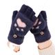 thumbnail image 5 of Guantes con garra de gato de dibujos animados bonitos, cálidos, acolchados, para invierno, con chanclas, guantes de punto para mujer, 5 of 5