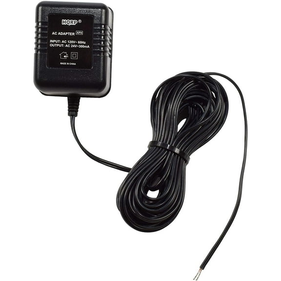 HQRP 24V 2-Prong Power Adapter with Automatic Overload Cut-off