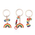thumbnail image 4 of Drip Effect Keyring Rainbow Zines Alloy Keychain Sturdy Corrosions Resistant Stylish Gift Ideas, 4 of 9