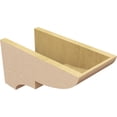 thumbnail image 5 of 8"W x 16"D x 8"H Wide Ridgewood Rough Cedar Woodgrain TimberThane Corbel, Primed Tan, 5 of 6