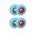 Blue, variant on 4Pcs Roller 82A PU Drift Board Wheel Wear Resistant Skateboard Wheels Skateboard Accessories Easy to Use