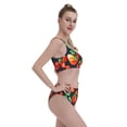 thumbnail image 4 of Pofeuu Tomatoes Print Womens Bathing Suits Modest High Waisted Bikini Sets Cute Halter 2 Piece Swim Suit, 4 of 7