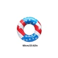 thumbnail image 6 of US Independence Day Flag Themed Inflatable Swim Ring with Handles, Extra Thick Anti-Roll Swimming Aid Float, Patriotic Pool Tube, Durable Water Fun Accessory for Summer, Red White Blue, A, 6 of 7