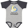 thumbnail image 3 of Inktastic Dreaming About Volleyball Boys or Girls Baby Bodysuit, 3 of 5