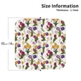 thumbnail image 2 of Lsque Tulips Flowers Pattern 4" Drink Coasters Set of 4, PVC Leather Absorbent Coasters, Table Coaster Set Decorative Coffee Cup Coasters Housewarming Gift -Square, 2 of 6