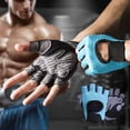 thumbnail image 6 of Breathable Workout Gloves for Men Women, Padded Weight Lifting Gloves with Wrist Wraps Support, Full Palm Protection, Grip for Gym Training, Fitness, Weightlifting, Exercise Fingerless, 6 of 7