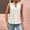 White, variant on Women's Summer Fashion And Comfort Elegant Pleated V Neck Vest Top Athletic Top for Women Shirts Woman Active Top Set Women Graphic Top Women 2xl Tops Sheer Top Women Athletic Undershirt Women Muscle