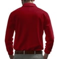 thumbnail image 4 of Enjoytime Long Sleeve Shirts for Men Collared Button Knit Lightweight Breathable Casual Workout Shirt, 4 of 8