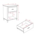 thumbnail image 3 of Prepac Yaletown White 1-Drawer Tall Nightstand, 3 of 5