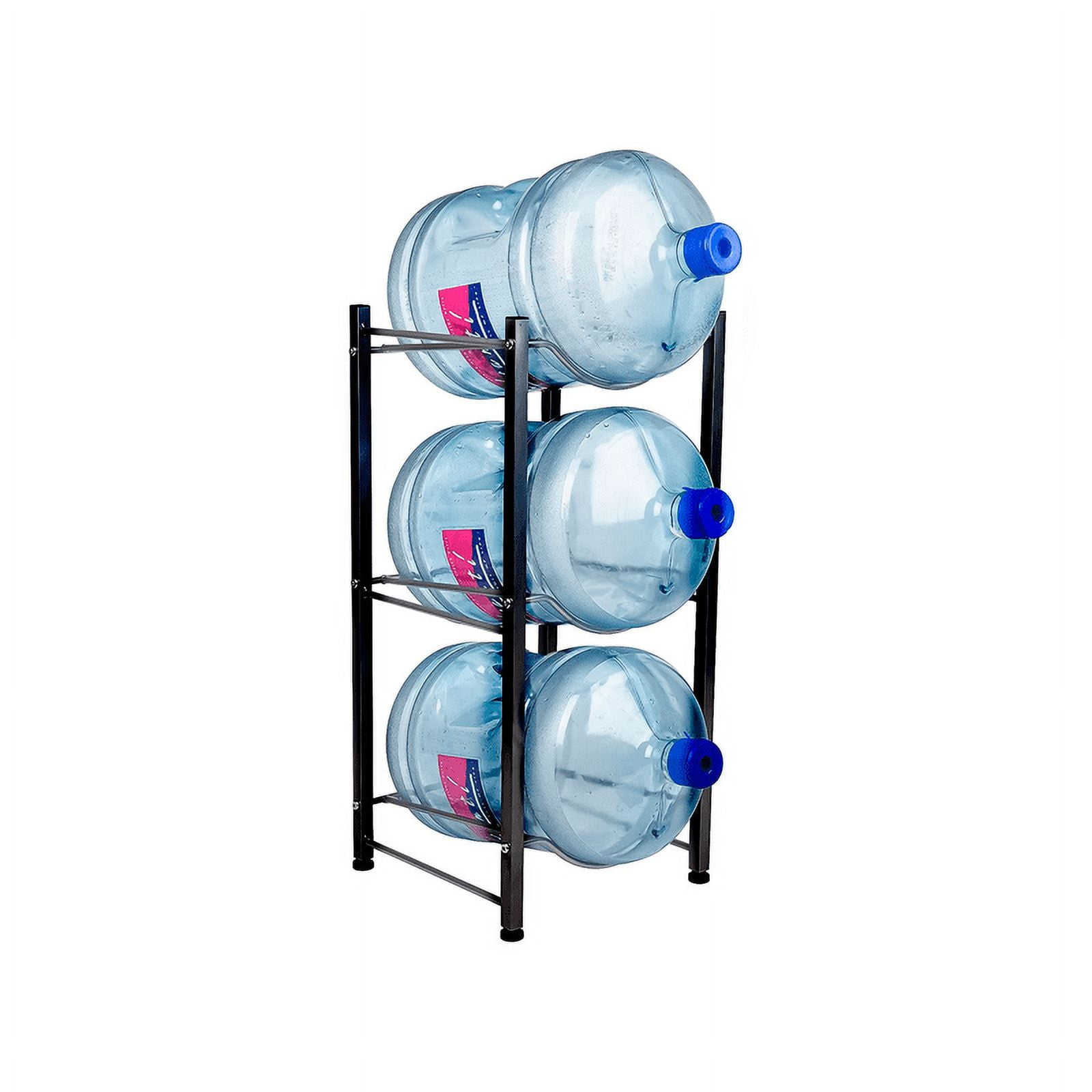 Rack 3 Botellones 20Lts Estante Organizador Bidones Agua Negro