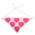 thumbnail image 4 of Unique Bargains 2 Pcs Triangle Bandana Knitted Turban Crochet Hair Scarf for Women Purple Pink, 4 of 5