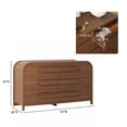 thumbnail image 4 of Walker Edison Contemporary Waterfall 6-Drawer Dresser, Medium Brown Oak, 4 of 14