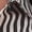 Heart Stripe Black Multi, variant on Woman Within Plus Size Perfect Short Sleeve Button-Down Shirt Oversized Tunic Blouse