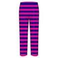 thumbnail image 3 of LNWUY Mens Button down Pajamas Set Casual Long Sleeve Lapel Sleepwear Wide Leg Lounge Pants Fashion Gradient 2pc Homewear Hot Pink M, 3 of 6