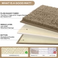 thumbnail image 3 of Alfombras de baño HOMEIDEAS, 3 piezas, ultrasuaves y antideslizantes (color topo), 3 of 7