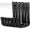 thumbnail image 1 of 6 Pack 12cm Garage Ladder Storage Hooks, Heavy Duty Wall Mount Rack for Folding Chairs, Bikes, Power Tools, Garden Hose, 1 of 5