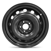 New OEM Replacement Wheel 16x7 in for 2001-2009 Volvo S60 Painted Black 16 inch Steel Rim
