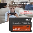 thumbnail image 2 of Ericealice Memory Stick MS Pro-HG Duo Carte Mémoire Haute Vitesse pour PSP 1000 2000 3000, 2 of 8