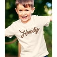thumbnail image 3 of Trendy Howdy Rope Shirt for Youth and Toddler Boys and Girls Western Tee for Kids Natural Shirt Youth Small, 3 of 4