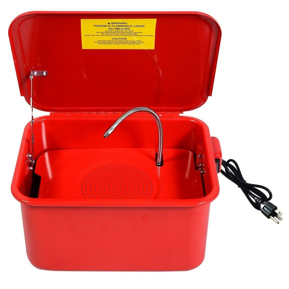 Latest Portable 31/2 Gallon Electric Parts Washer Solvent Pump US