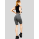 thumbnail image 4 of Short deportivo de mujer MALABIS Gris stretch texturizado push-up, 4 of 5