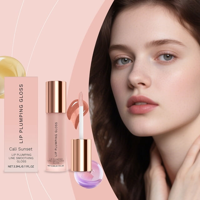 Labial voluminizador, brillo labial, suavizante de líneas, labial metálico para labios planos, apagados y secos. Efecto voluminizador a largo plazo, suavizante e hidratante. 3,3 ml por labial.