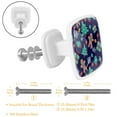 thumbnail image 2 of 4 Pieces Set Drawer Pulls Handle Square Wardrobe Cabinet Knobs with Stainless Steel Screws Furniture Kitchen Decor, 2 of 5