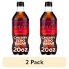 (2 pack) Coca-Cola Zero Sugar Cherry Soda Pop Bottle, 20 fl oz