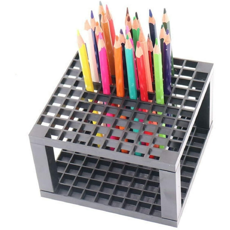 Create Pencil Brush Holder Organizer Detachable 96 Hole Pencil Holder for  Desk Pens Paint Brushes Pencils