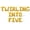 Gold, variant on Letter Balloons - TWIRLING INTO FIVE 16" Inch Alphabet Letters Foil Mylar Balloon 5th Birthday Party Banner (Silver)